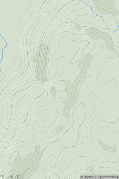 Thumbnail image for Meall Reamhar [Oban to Loch Fyne] [NM840064] showing contour plot for surrounding peak
